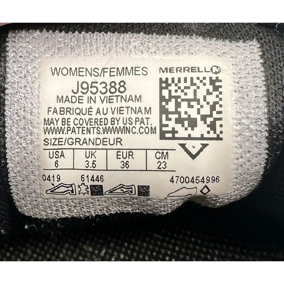 Women’s Merrell Alpine Cross Sneaker Black Sporty 6 - Picture 9 of 9